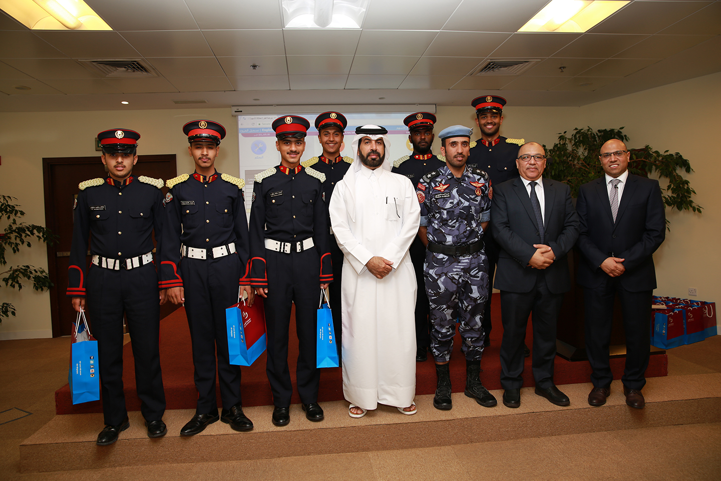 Group Photo of Military College Visit